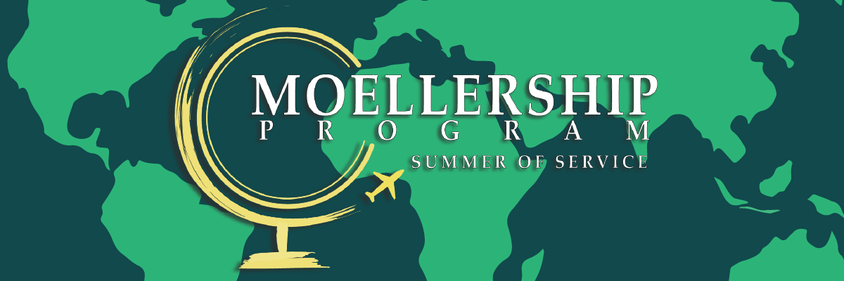 IMAGE: Moellership Program: Summer of Service over a global map background