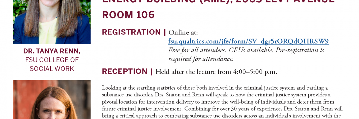 FSU CFC Center Lecture Series Flyer