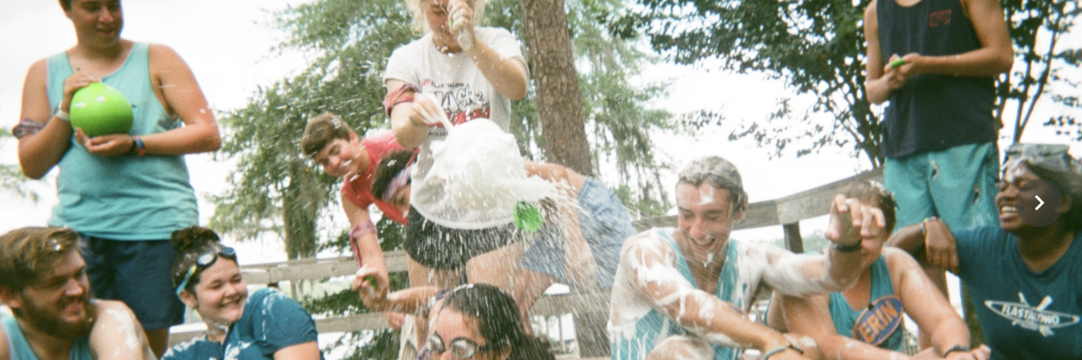 Camp Flastacowo counselors play at camp