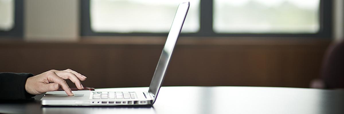 Image of laptop on desk