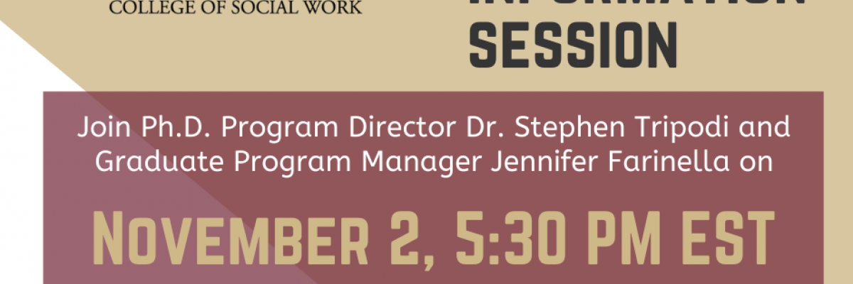 Doctoral information Session November 2 at 5:30 pm