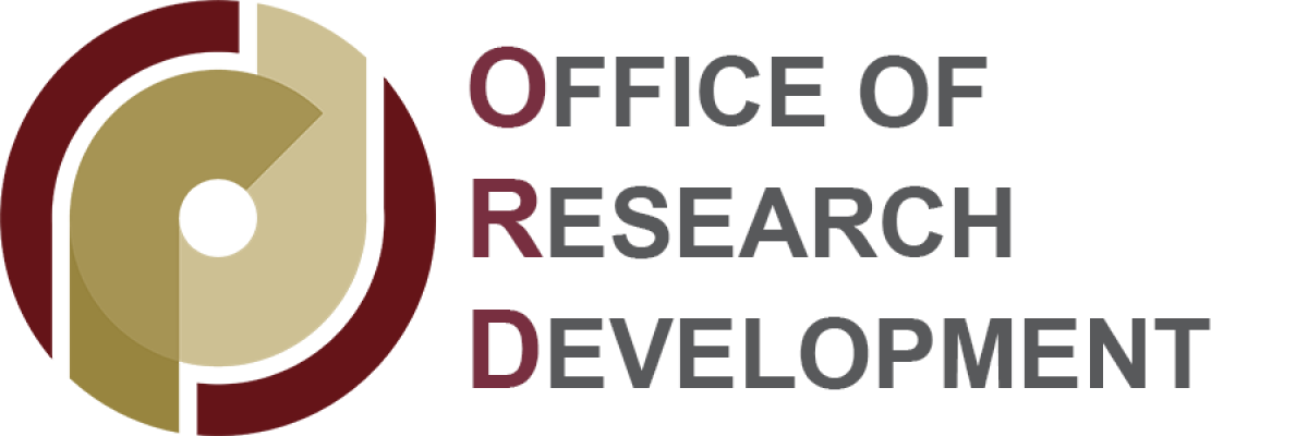 Office of Research Development Logo - with interlocking letters O, R, and D.