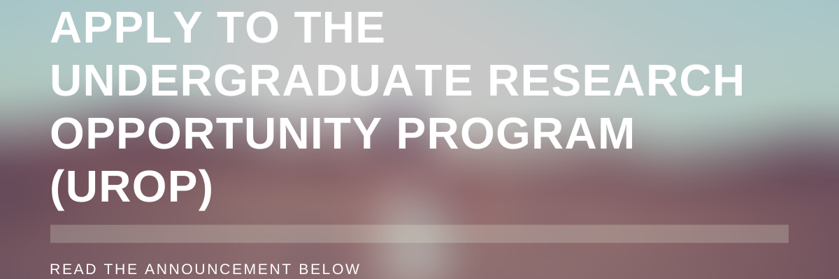 Undergraduate Research Opportunity Program Applications