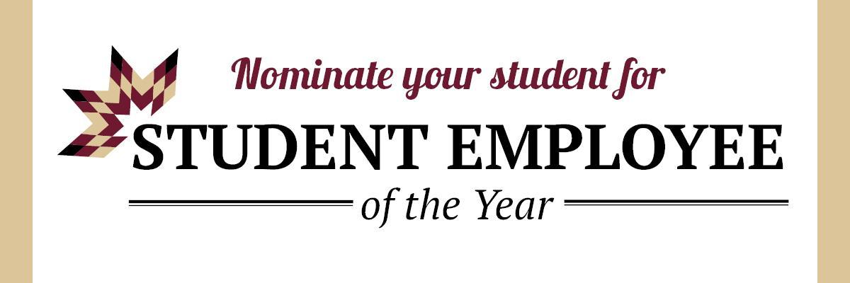 Nominate your student for Student Employee of the Year