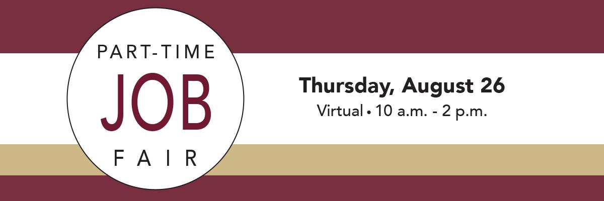 Fall 2021 Part-Time Job Fair banner_