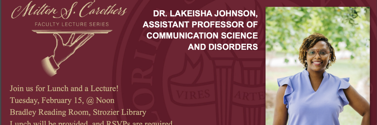 Milton S. Carothers Faculty Lecture Series 