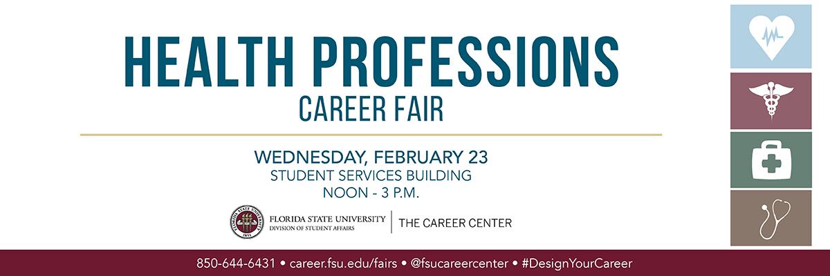 Health Professions fair banner 2022