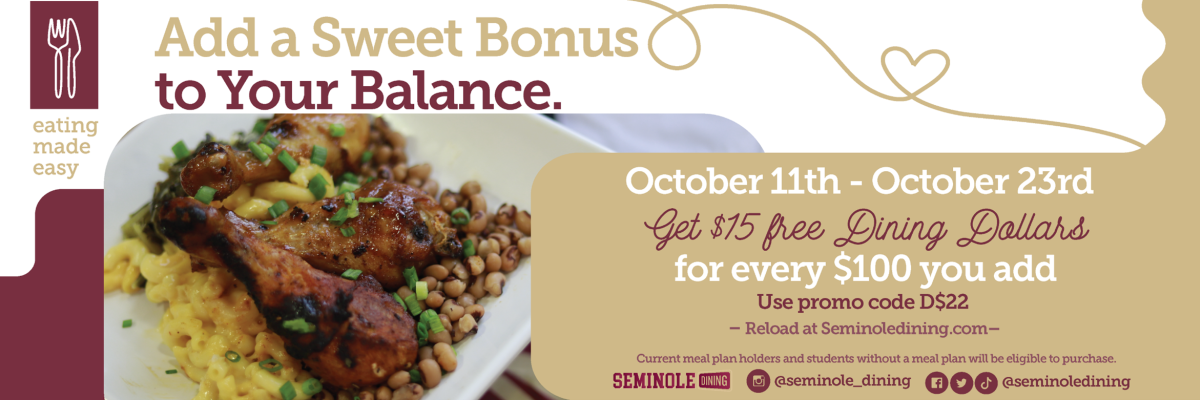 Dining Dollars Promo