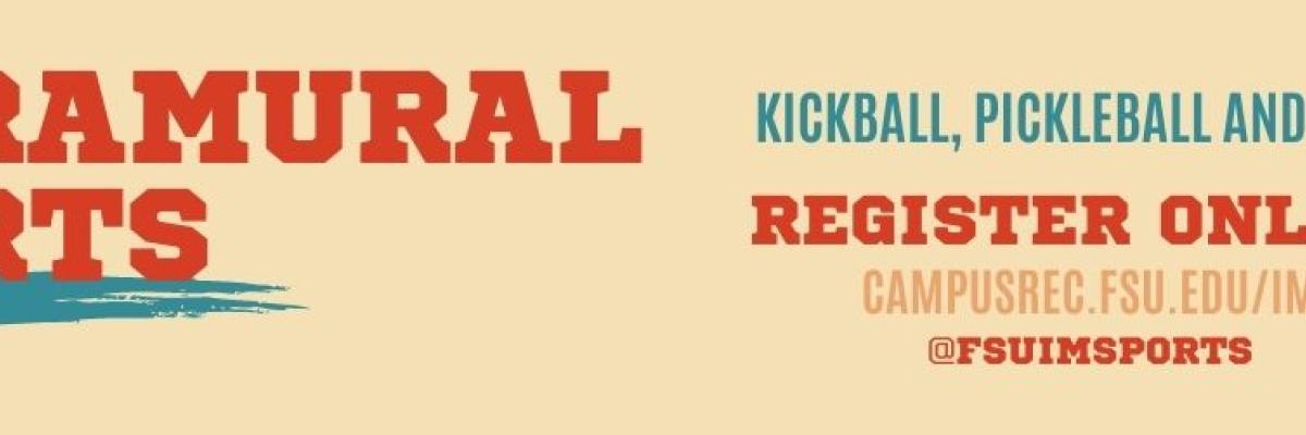 Register for Intramural Sports Banner