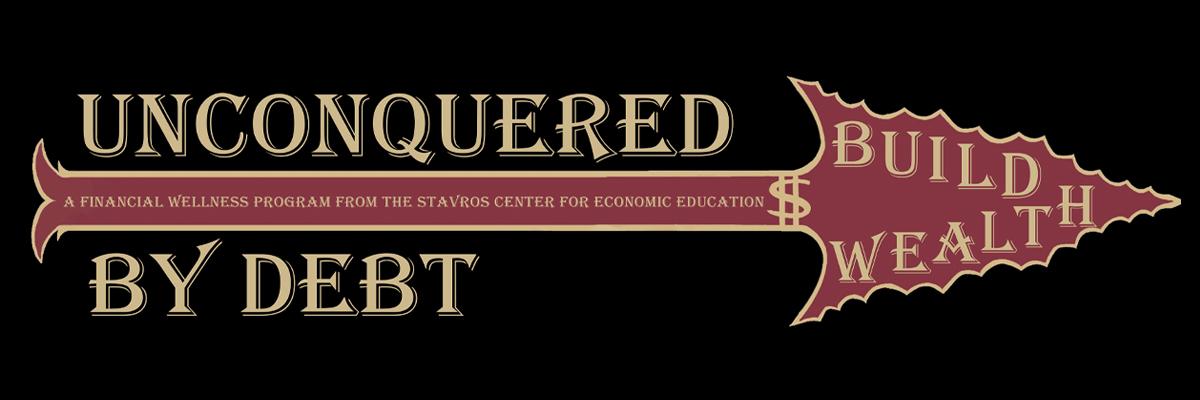 Unconquered by debt graphic