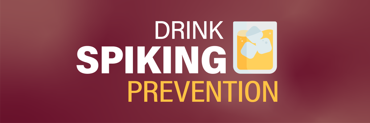 drink spiking prevention banner