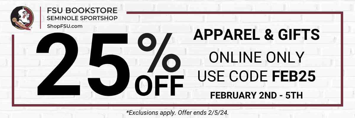 FSU Bookstore Online Sale Flyer