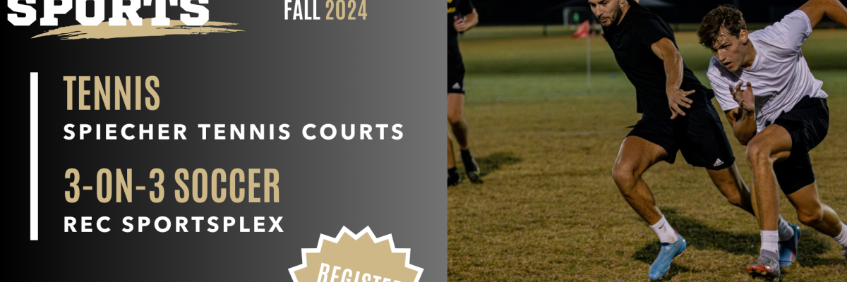 Flyer for Intramural Sports Registration