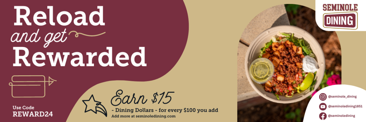 Dining Dollar Reload Promo