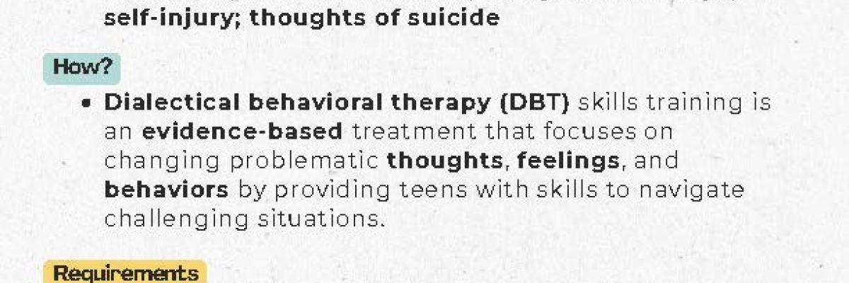 Group Treatment for Teens with Impulsive Behavior, Intense Emotions, & Interpersonal Problems