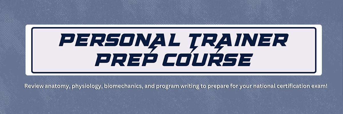 Personal Trainer Prep Course Flyer