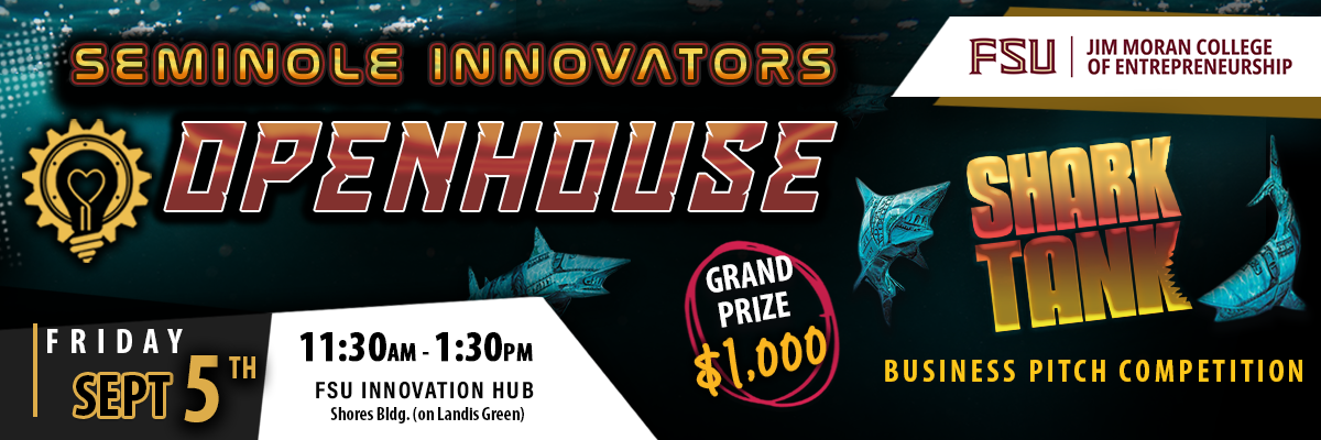 $1,000 Grand Prize: Compete in the Shark Tank Business Pitch Competition