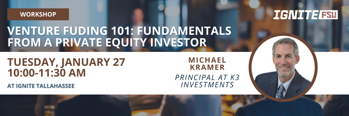 Image of event announcement, includes date, time, location, title of event, and photo of speaker.