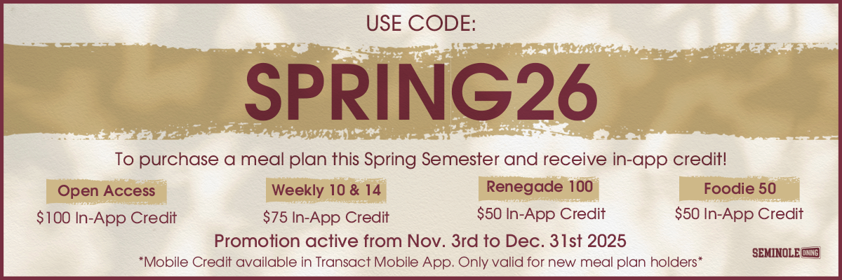 Spring 2026 Meal Plan Promo banner