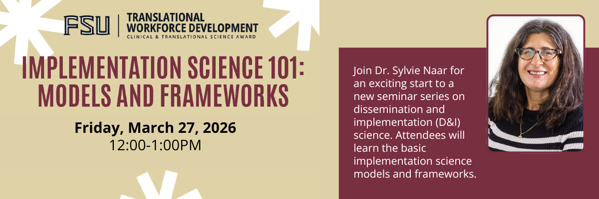 Implementation Science 101: Models and Frameworks banner