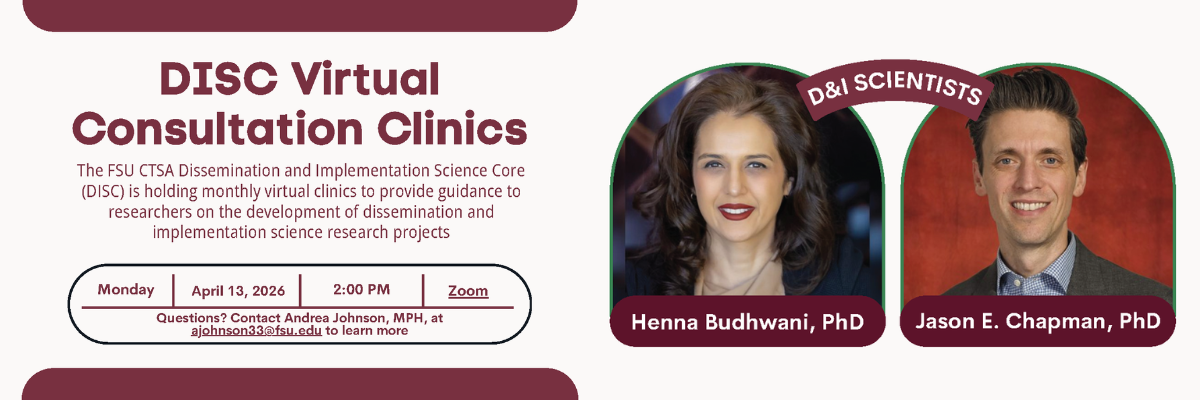 DISC Virtual Consultation Clinics flyer