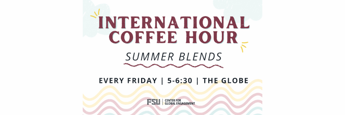 This image is a promotional graphic for a recurring event hosted by Florida State University (FSU).