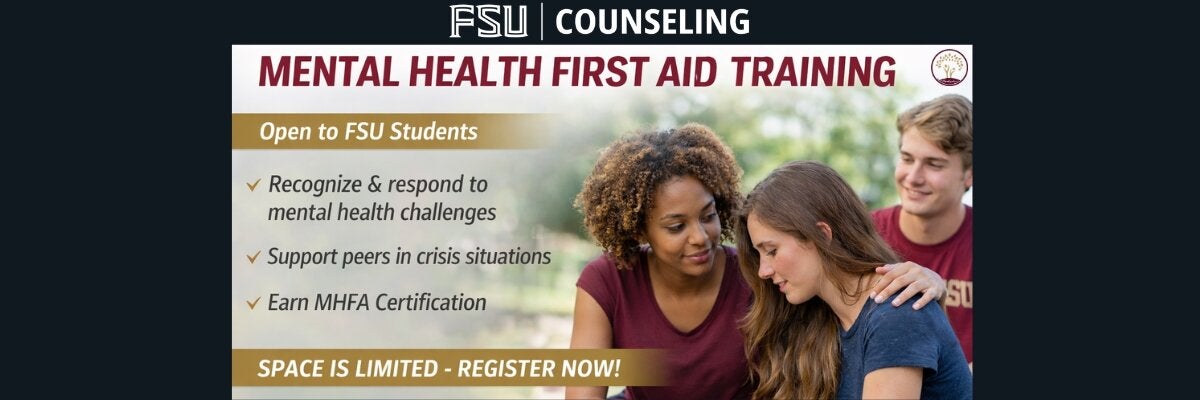Free Mental Health First Aid Training for FSU Students