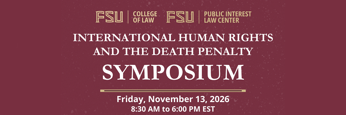 FSU College of Law Death Penalty Event