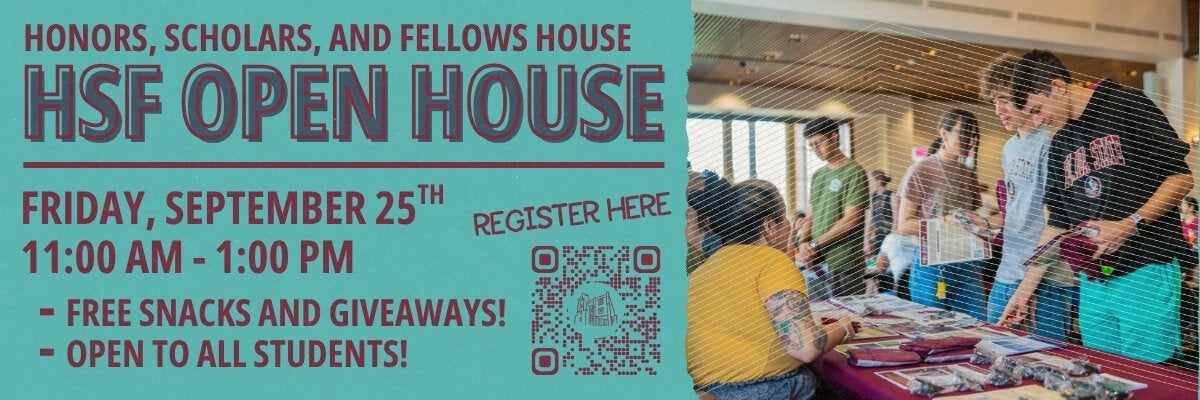 HSF Open House is Friday, September 25th