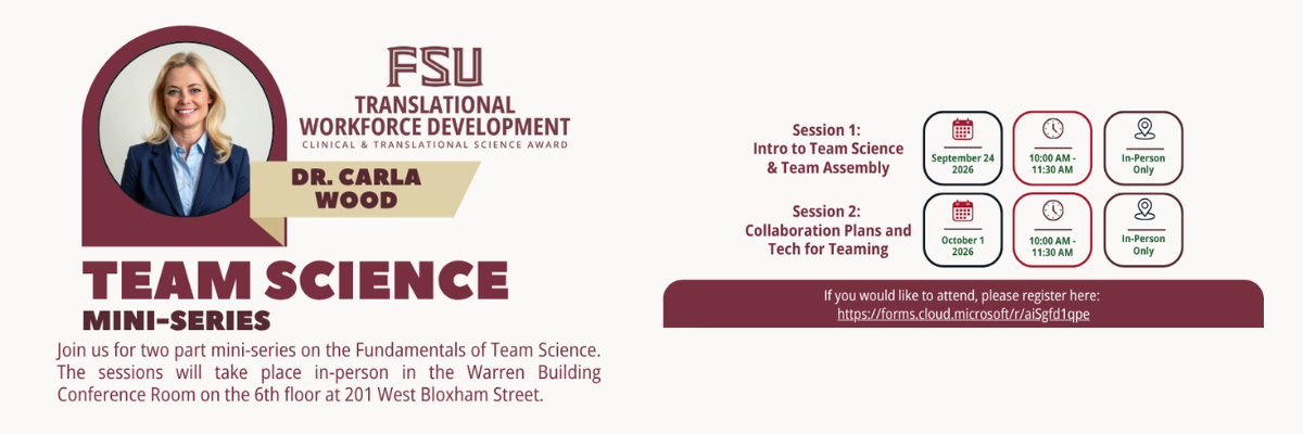 CTSA Team Science Workshop Banner