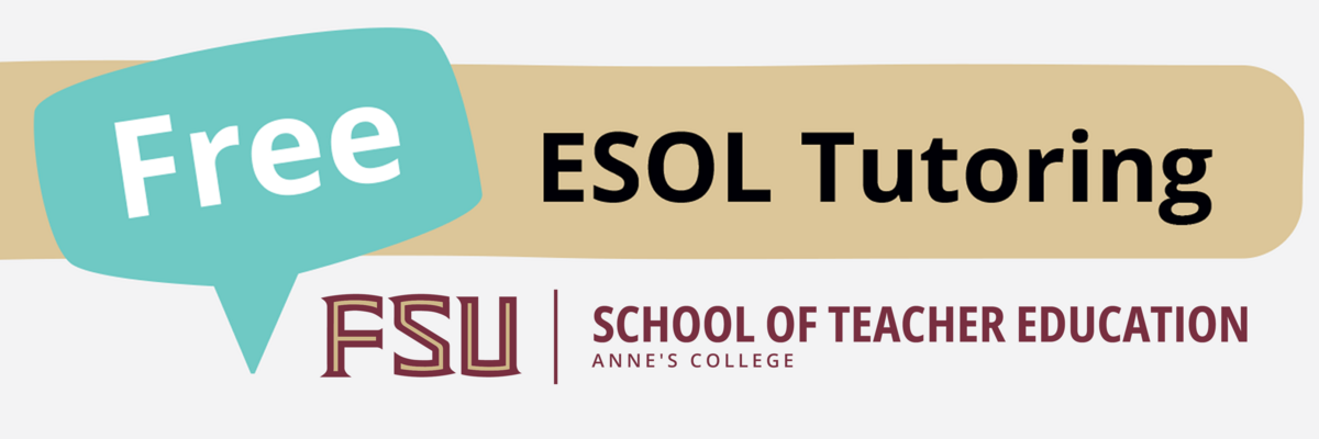 Free ESOL Tutoring; FSU School of Teacher Education