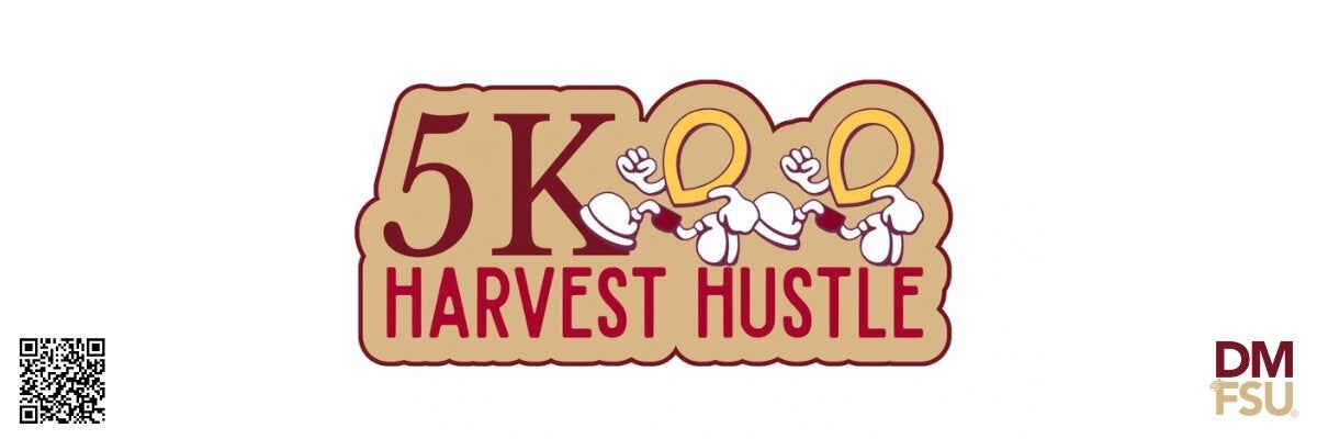 DMatFSU Harvest Hustle Logo & Ticket QR Code