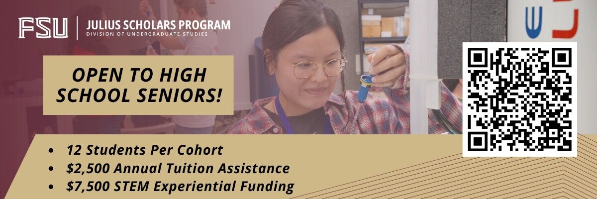 Julius Scholars applications now open to high school seniors.