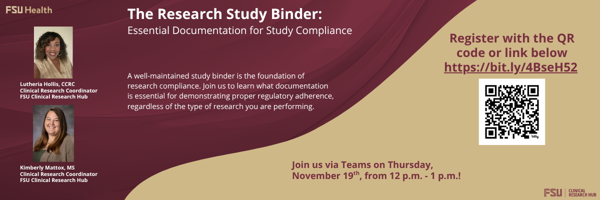 Research Study Binder workshop banner