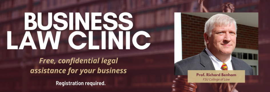 Jim Moran College Business Law Clinic Graphic