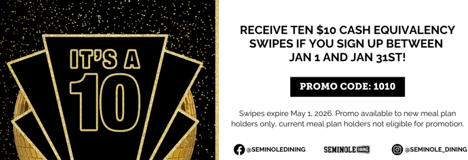 Seminole Dining Promo Banner