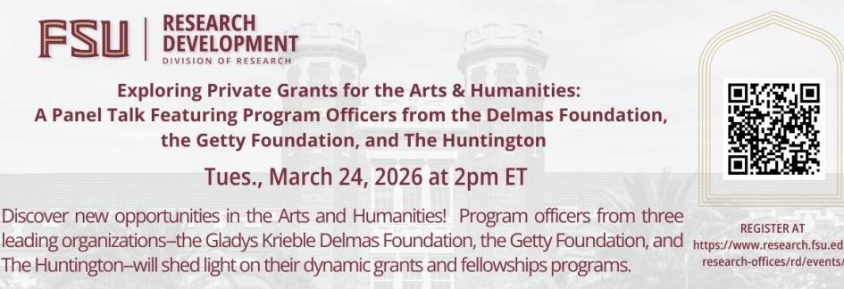 Private Funding for Arts and Humanities Workshop