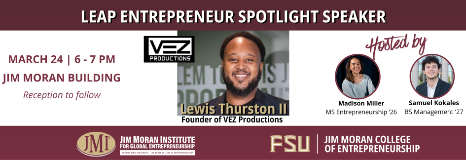 LEAP Entrepreneur Spotlight Speaker 