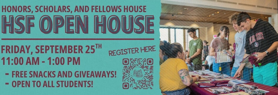 HSF Open House is Friday, September 25th