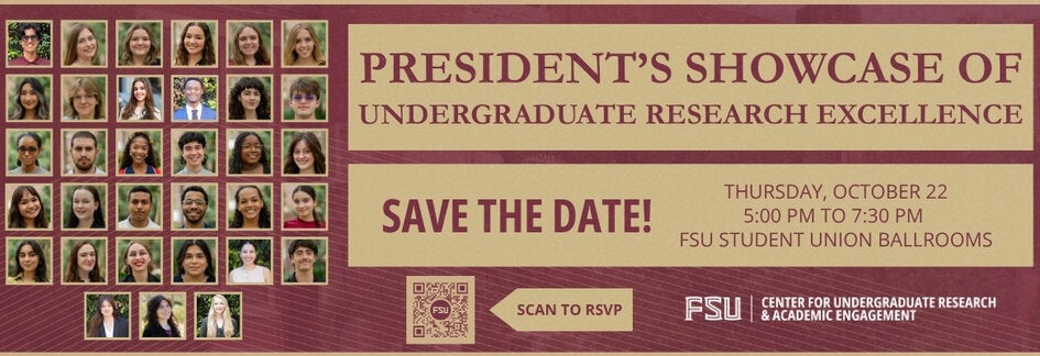 Save the Date. President's Showcase is on Thursday, October 22nd at 5:00 pm