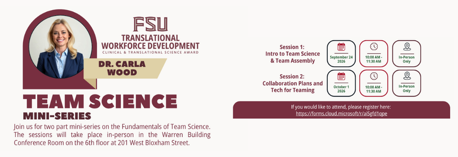 CTSA Team Science Workshop Banner