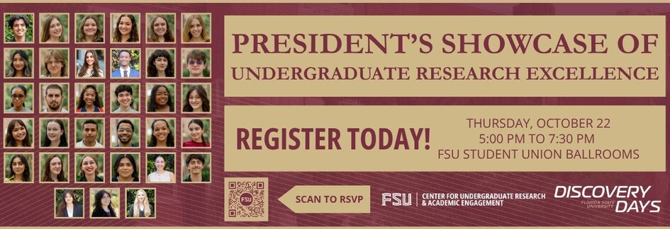 The President's Showcase is on Thursday, October 22nd at 5:00 pm