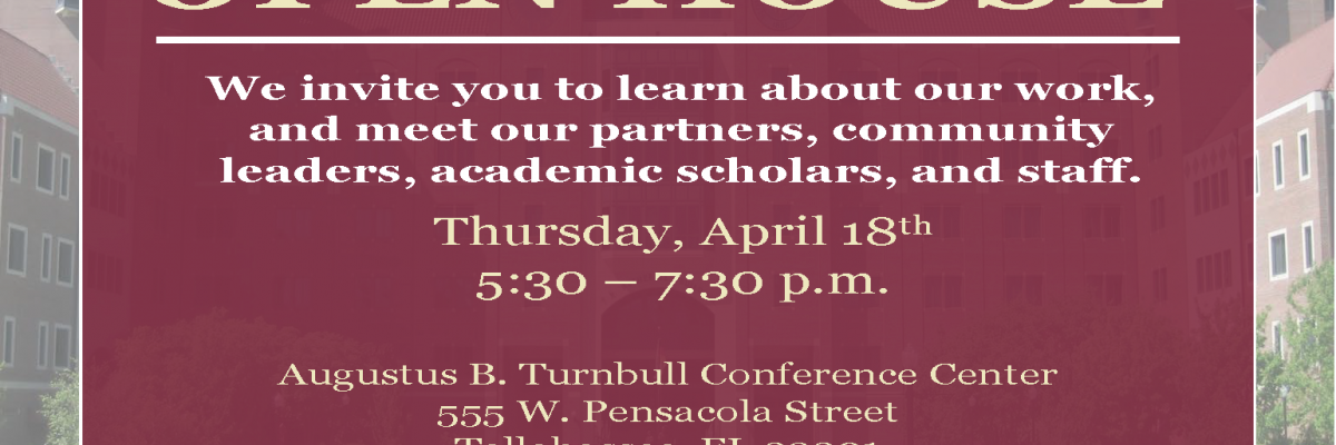 IJRD Open House Flyer