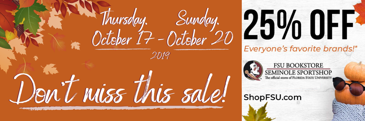 FSU Bookstore Fall Sale