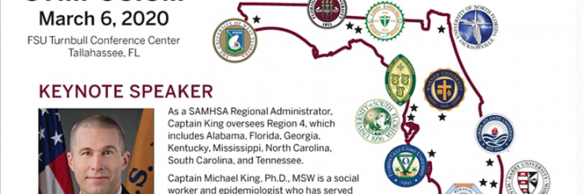Florida Higher Education Substance Use Disorder Spring Symposium Flyer