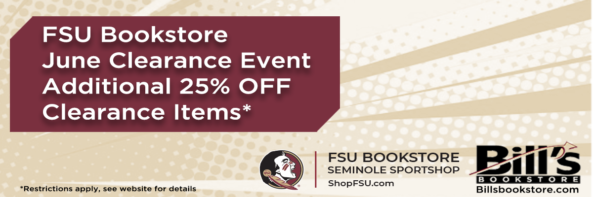 Get an Additional 25% Off Clearance Items at the FSU Bookstore