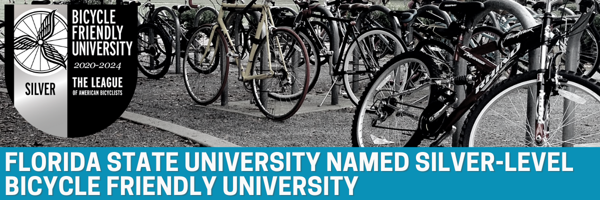 Florida State University Named a Silver-Level Bicycle Friendly University by the League of American Bicyclists