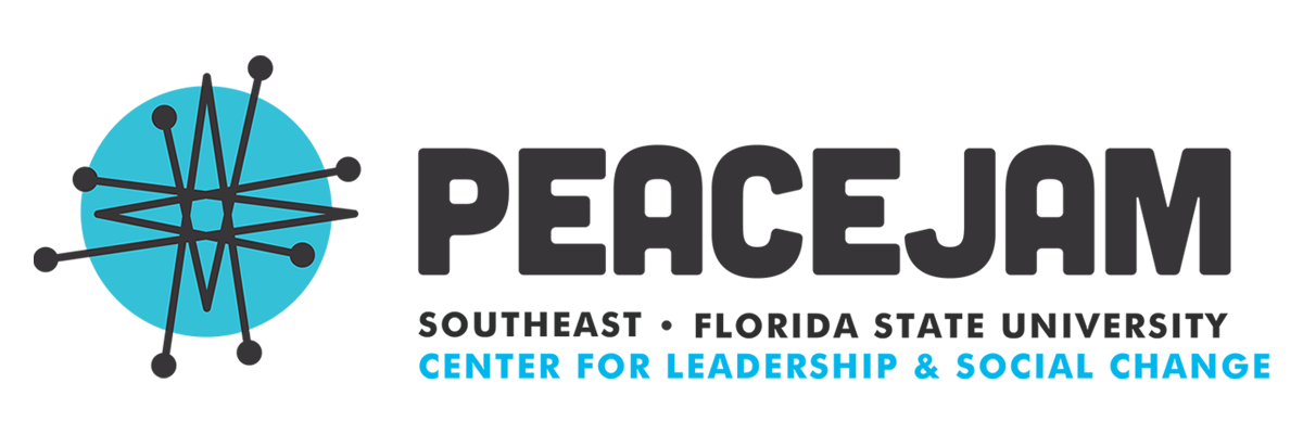 Peacejam Southeast Logo: PeaceJam Southeast | Florida State University | Center for Leadership & Social Change