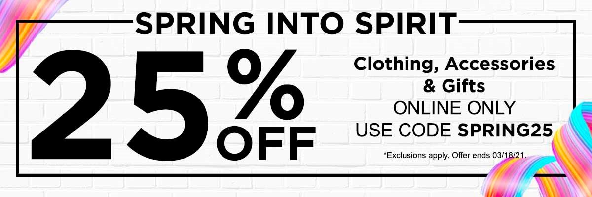 Spring into Spirit: 25% Off Flyer