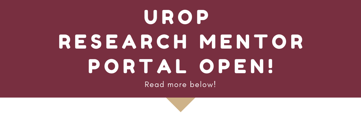 UROP Research Mentor Portal Open!